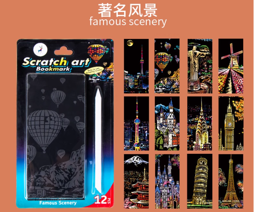 JOLLIART Scratch & Shine Kits (BookMarks)